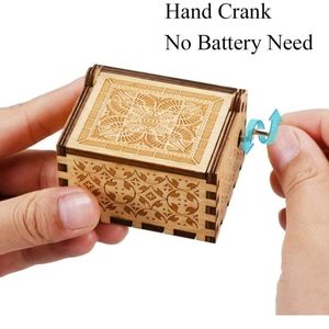 Hand crank music box From grandpa to my granddaughter (201)